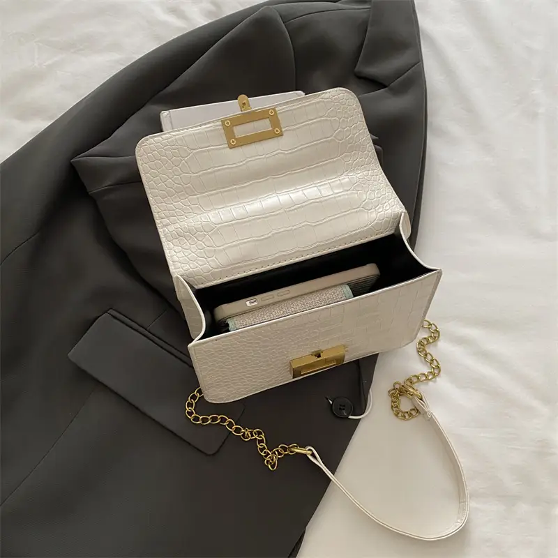 Crossbody Bag with Gold Chain for Women - Image 9
