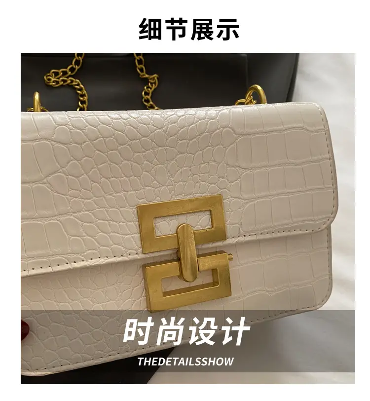 Crossbody Bag with Gold Chain for Women — feature 3