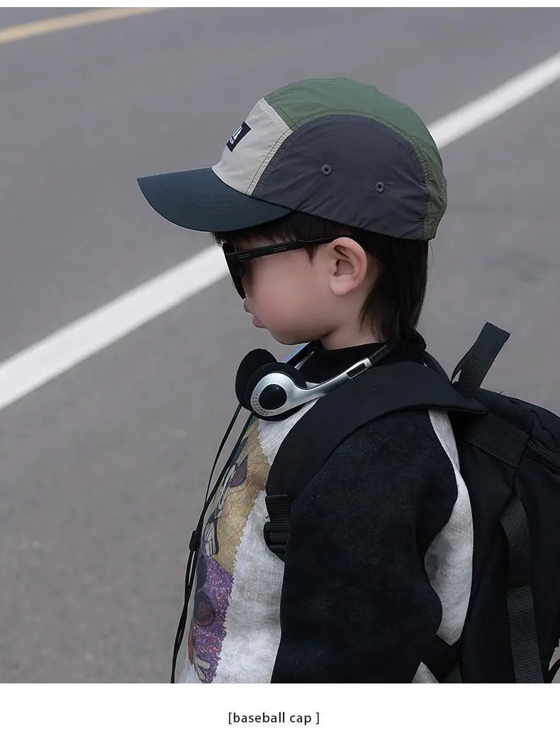 Kids Baseball Cap Quick-Dry Sun Protection Hat — feature 16