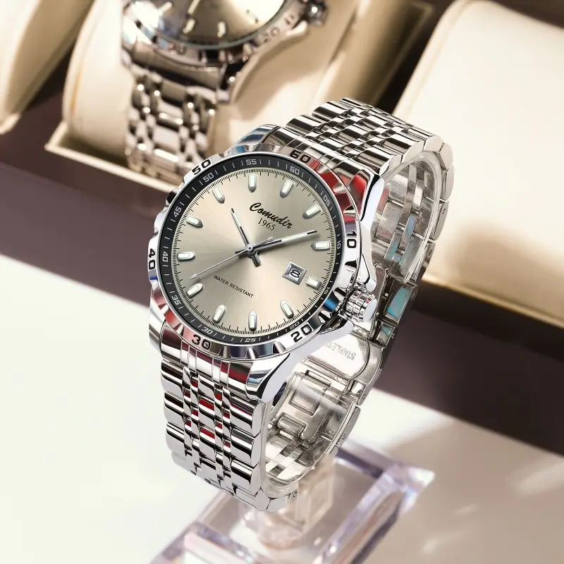 Fully Automatic Hollow Fake Mechanical Watch Men's Luminous Business Trend Calendar Waterproof Douyin Kuaishou New Model