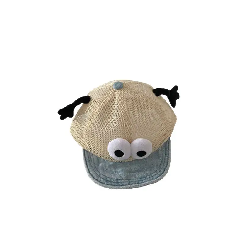 Baby Soft Brim Cap with Big Eyes & Mesh Cap
