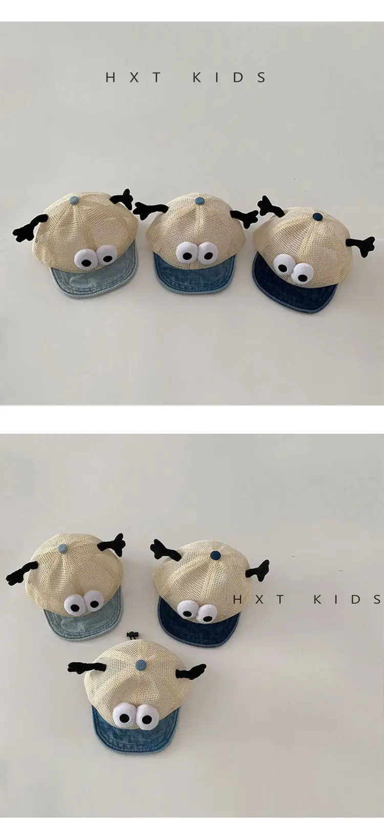 Baby Soft Brim Cap with Big Eyes & Mesh Cap — feature 2