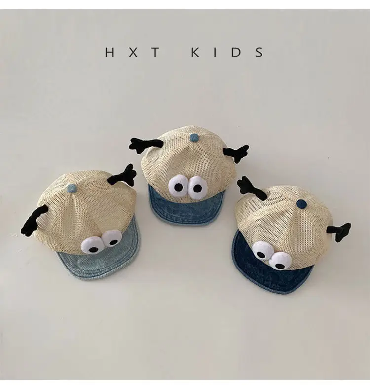 Baby Soft Brim Cap with Big Eyes & Mesh Cap — feature 3