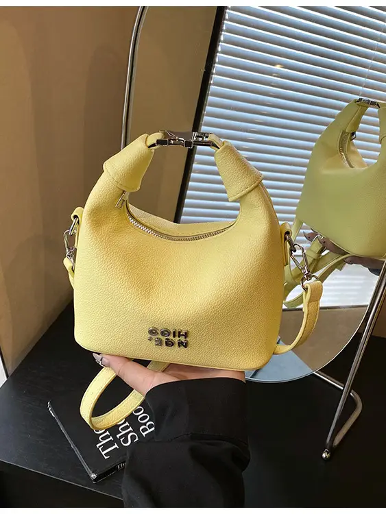 Women's Yellow Retro Satchel Shoulder Bag 2025 - Image 5