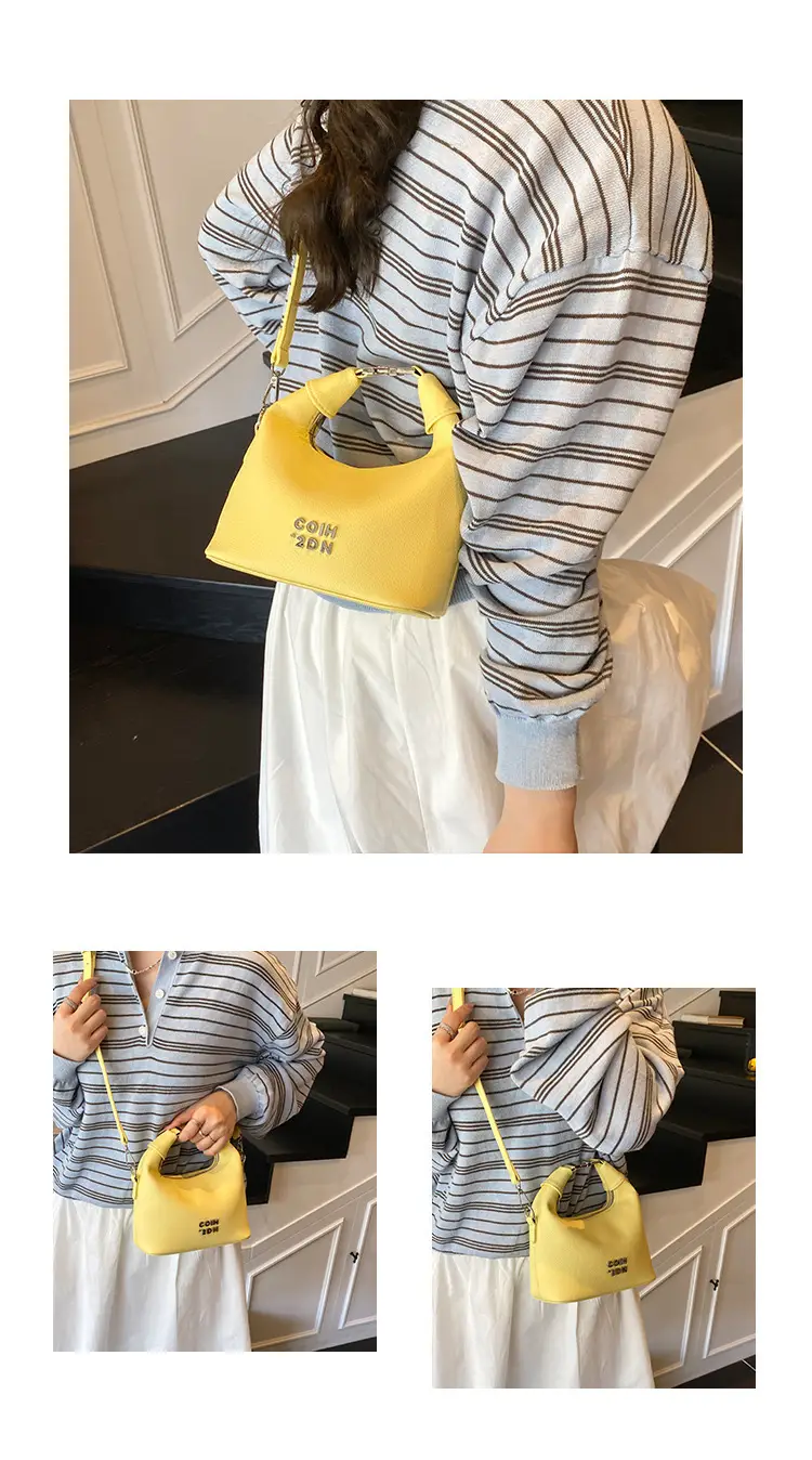 Women's Yellow Retro Satchel Shoulder Bag 2025 — feature 16