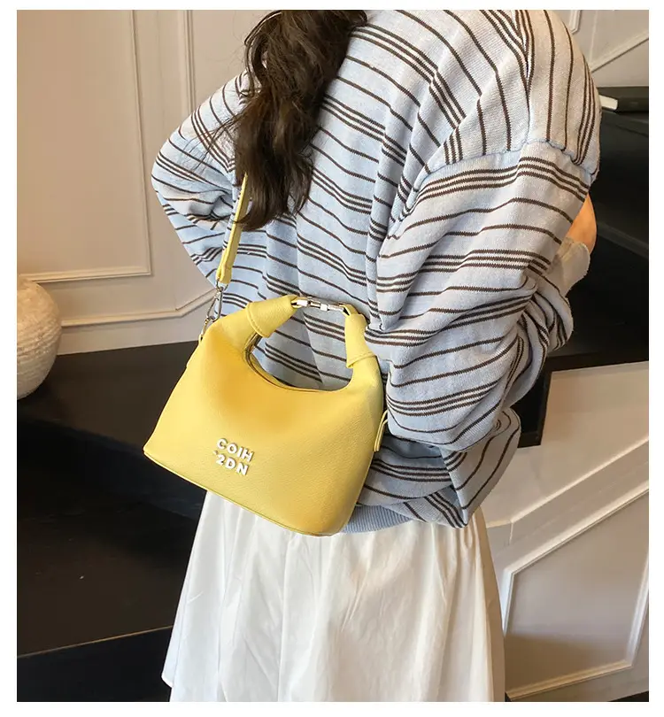 Women's Yellow Retro Satchel Shoulder Bag 2025 — feature 2