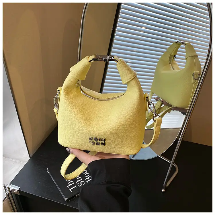 Women's Yellow Retro Satchel Shoulder Bag 2025 — feature 27