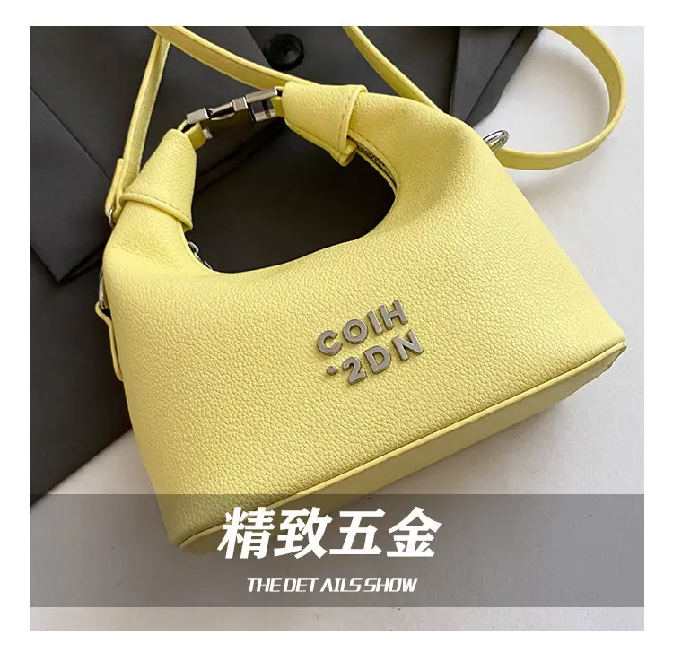 Women's Yellow Retro Satchel Shoulder Bag 2025 — feature 4