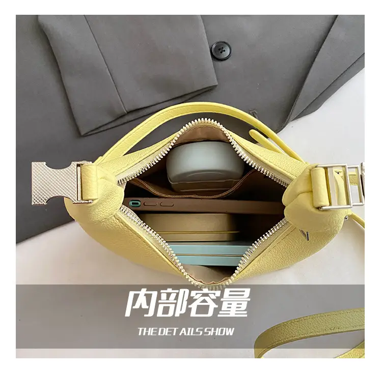 Women's Yellow Retro Satchel Shoulder Bag 2025 — feature 5