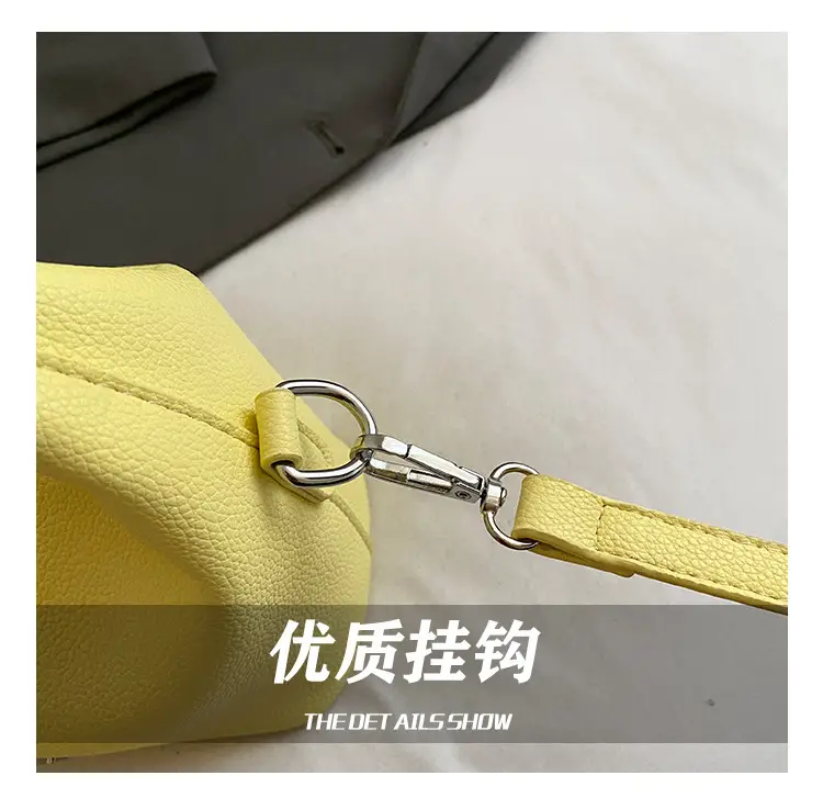 Women's Yellow Retro Satchel Shoulder Bag 2025 — feature 7