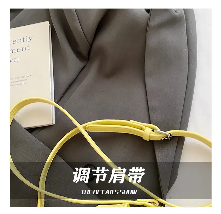 Women's Yellow Retro Satchel Shoulder Bag 2025 — feature 8