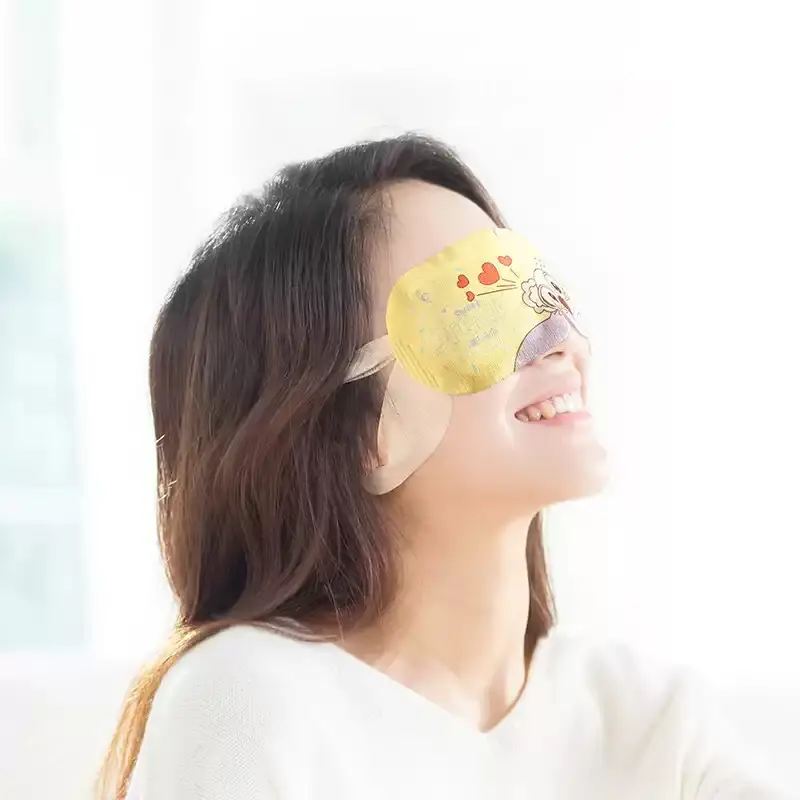 Haishi Hainuo Lutein Steam Eye Mask Hot Compress Eye Patch Added Lutein Self-Heating Eye Patch for Children and Students