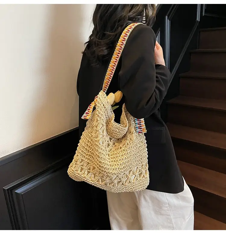 Cross-Border 2025 Straw Bag Large Capacity Lazy Style — feature 33