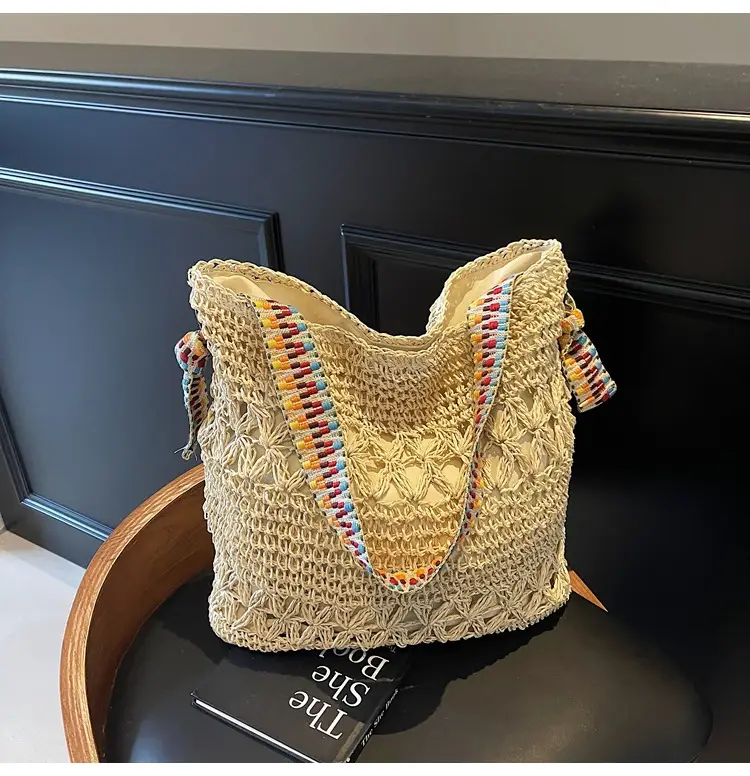 Cross-Border 2025 Straw Bag Large Capacity Lazy Style — feature 38