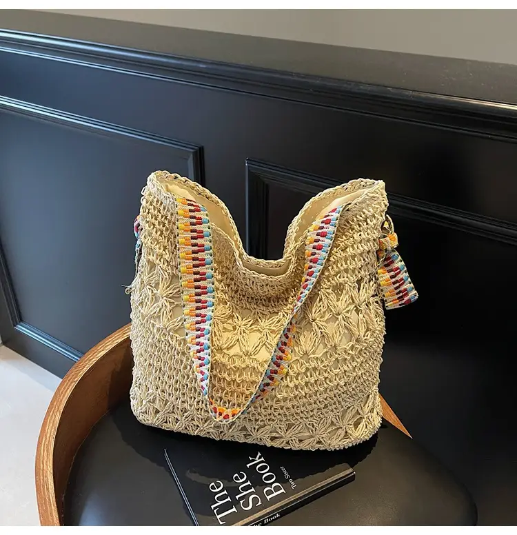 Cross-Border 2025 Straw Bag Large Capacity Lazy Style — feature 39
