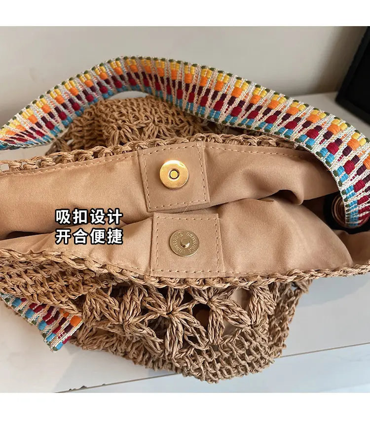 Cross-Border 2025 Straw Bag Large Capacity Lazy Style — feature 5