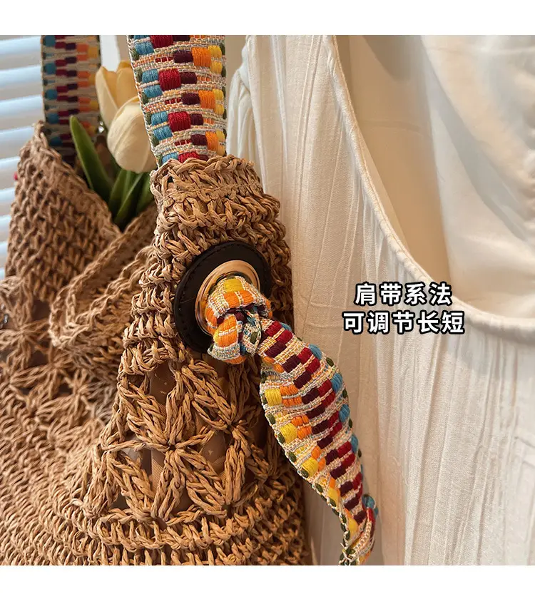 Cross-Border 2025 Straw Bag Large Capacity Lazy Style — feature 6
