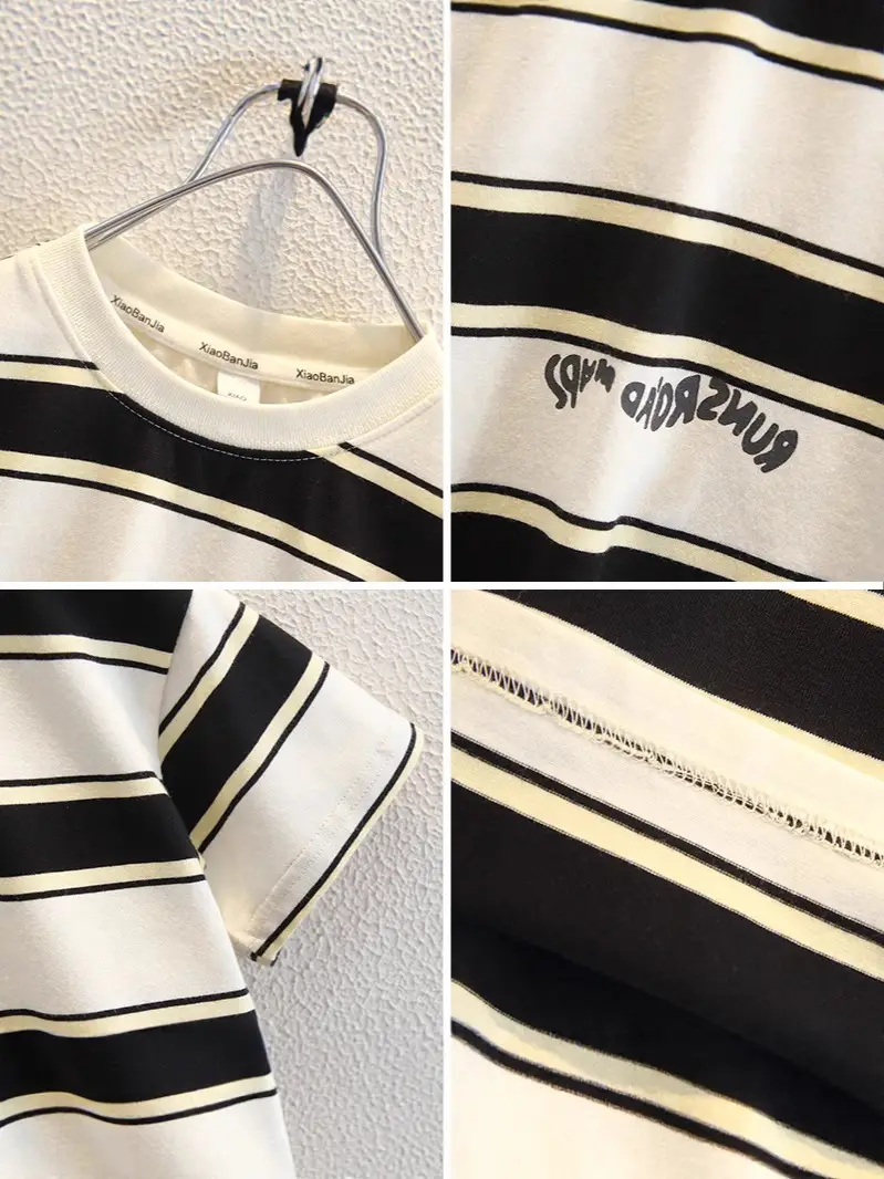 Boys Striped T-Shirt 2026 Summer Wear - Image 4
