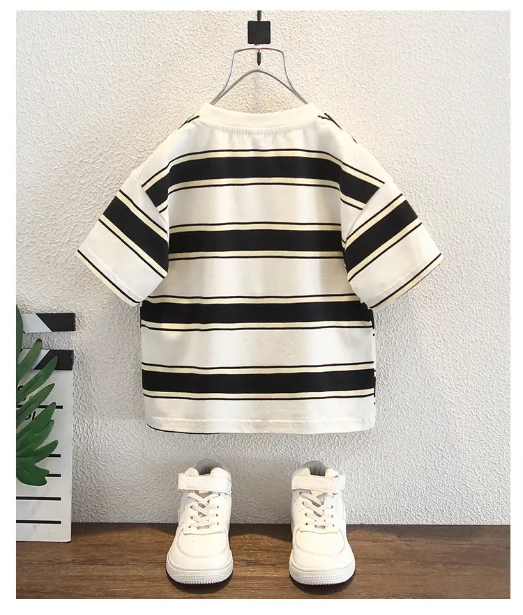 Boys Striped T-Shirt 2026 Summer Wear — feature 10