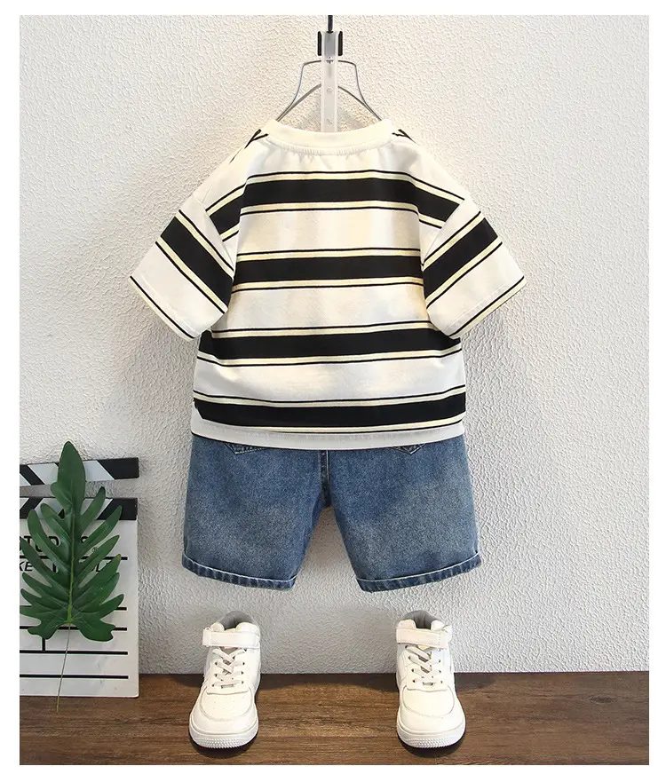 Boys Striped T-Shirt 2026 Summer Wear — feature 8