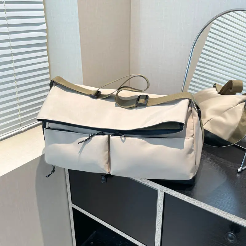 Women Casual Crossbody Bag Beige Olive Green Large Capacity — feature 16