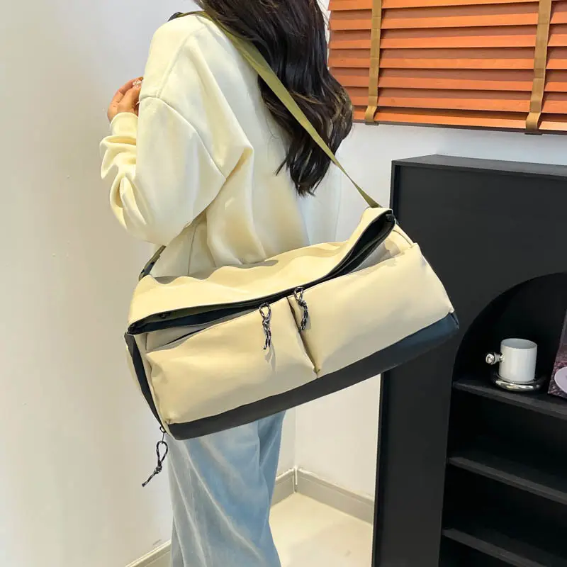 Women Casual Crossbody Bag Beige Olive Green Large Capacity — feature 19