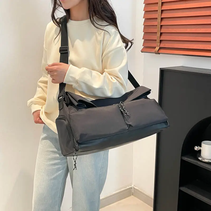 Women Casual Crossbody Bag Beige Olive Green Large Capacity — feature 24