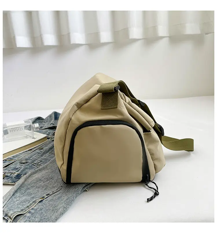 Women Casual Crossbody Bag Beige Olive Green Large Capacity — feature 9
