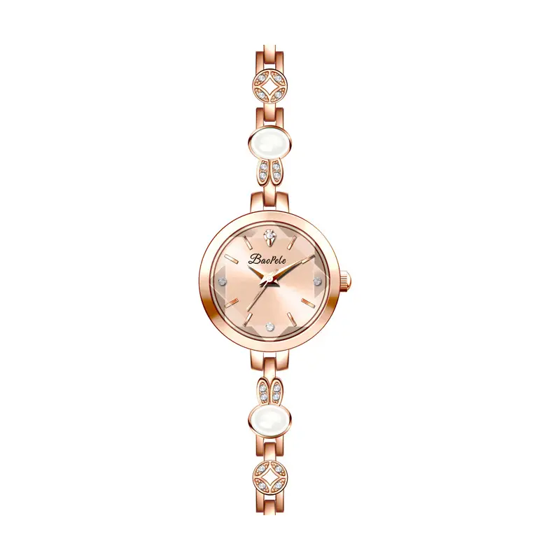 Women's Red Crystal Bracelet Watch - Image 3
