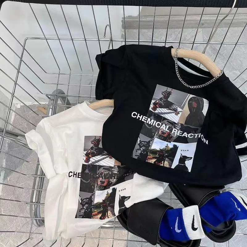 2025 Boys Korean Style Pure Cotton Short Sleeve T-Shirt — feature 4