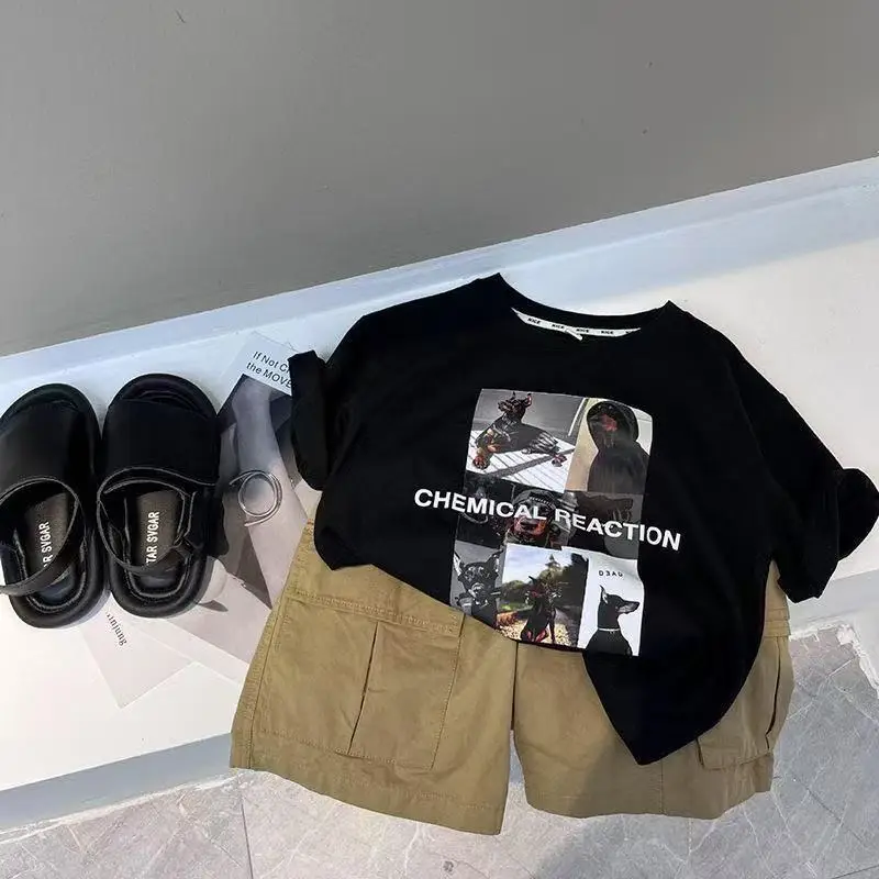 2025 Boys Korean Style Pure Cotton Short Sleeve T-Shirt — feature 6