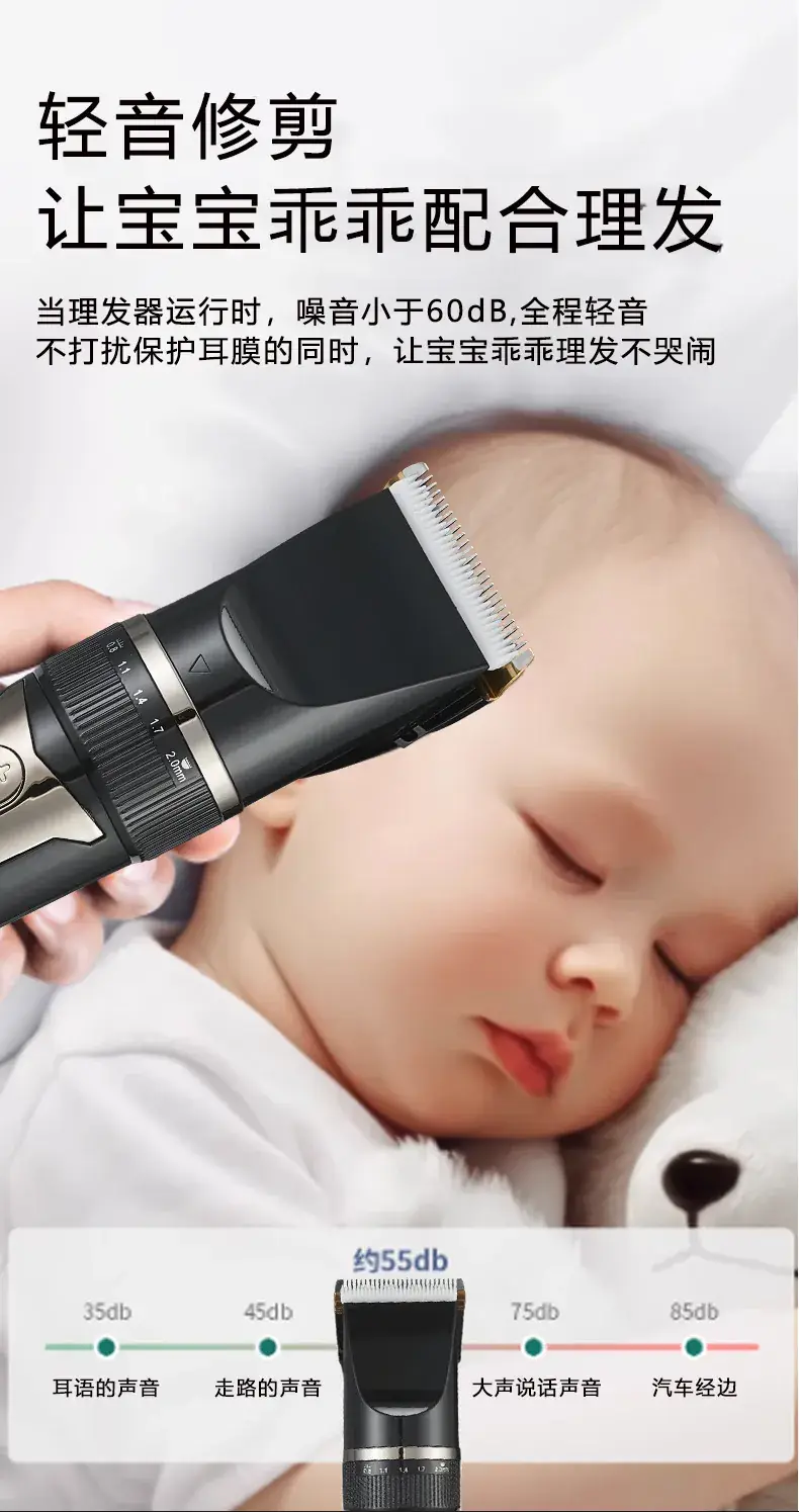 Electric Hair Clipper Shaver for Men with Water Sink — feature 8