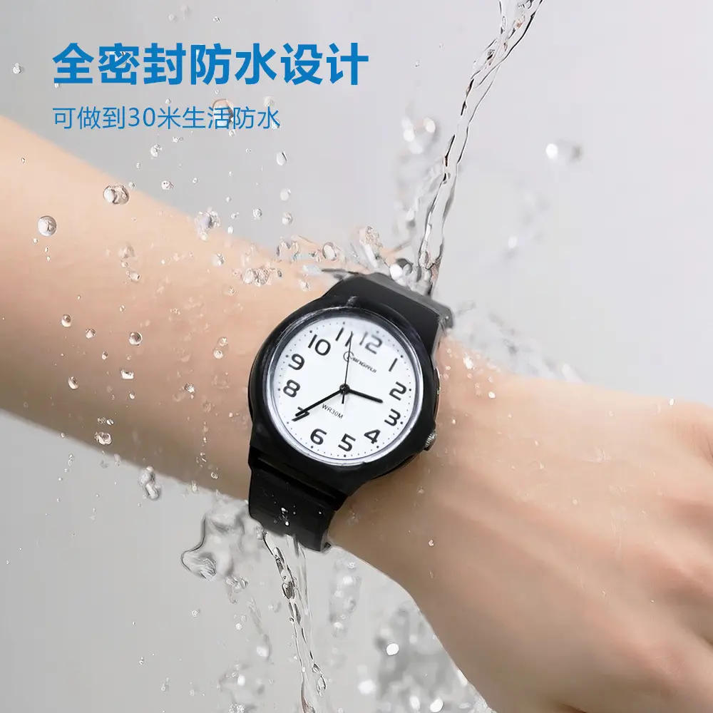 Silent Black Quartz Junior High Exam Watch for 8-16 - Image 8