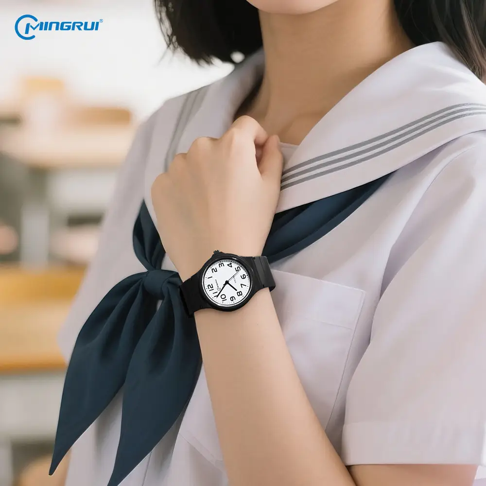 Silent Black Quartz Junior High Exam Watch for 8-16 - Image 9