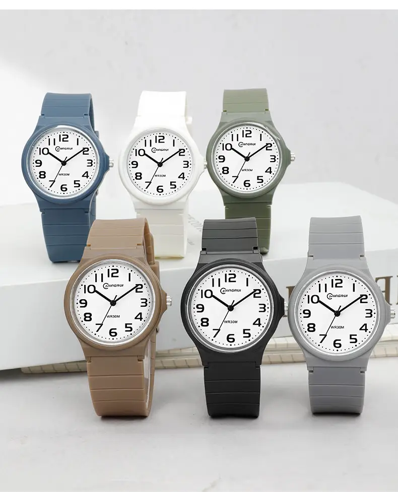 Silent Black Quartz Junior High Exam Watch for 8-16 — feature 8