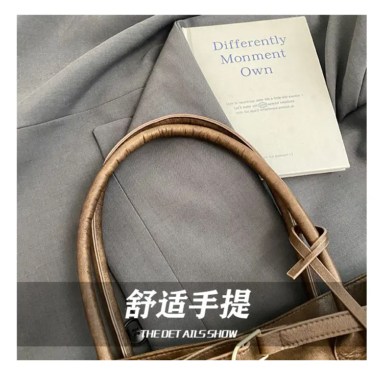 2025 New Retro Underarm Bag Female Mori Brown — feature 11