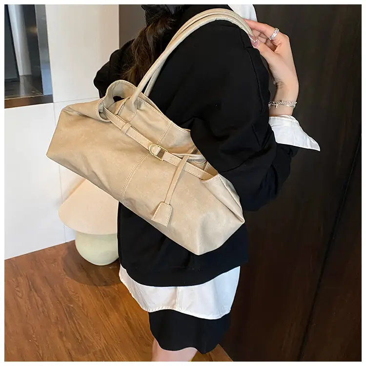 2025 New Retro Underarm Bag Female Mori Brown — feature 23