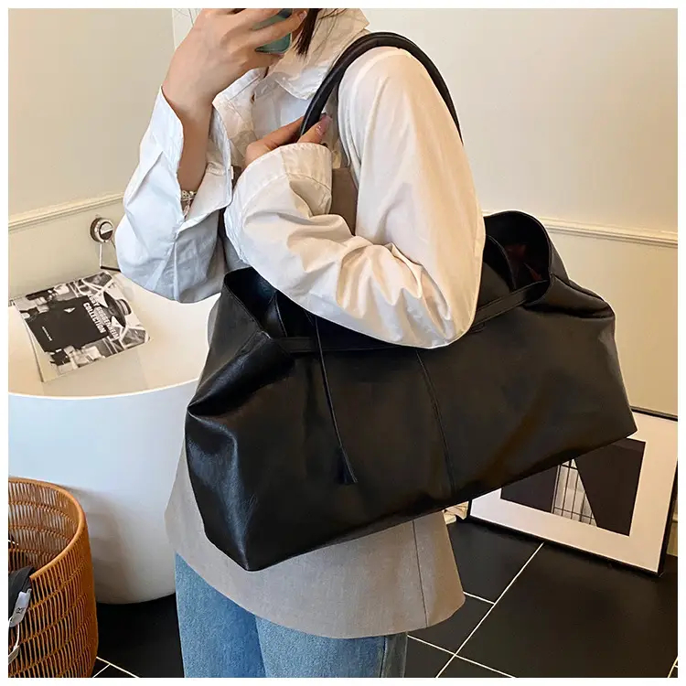 2025 New Retro Underarm Bag Female Mori Brown — feature 25