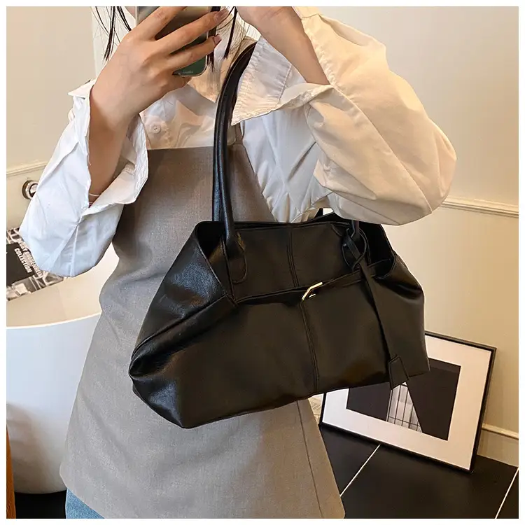 2025 New Retro Underarm Bag Female Mori Brown — feature 29