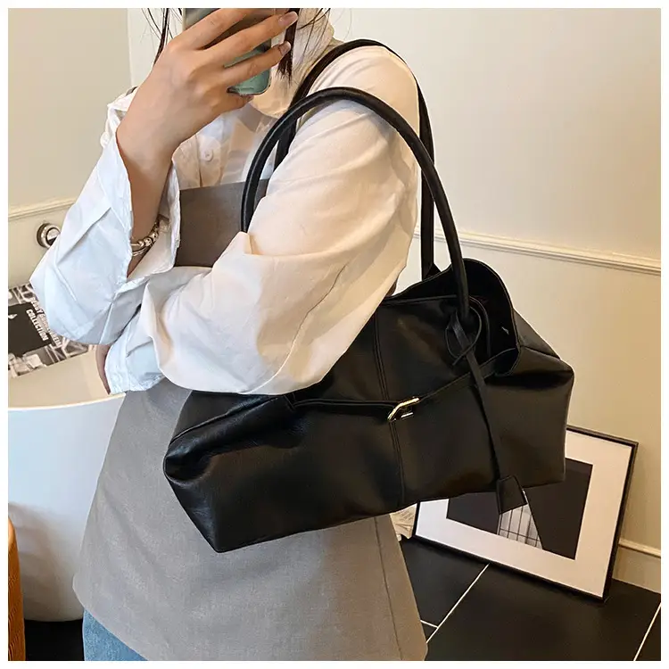 2025 New Retro Underarm Bag Female Mori Brown — feature 30