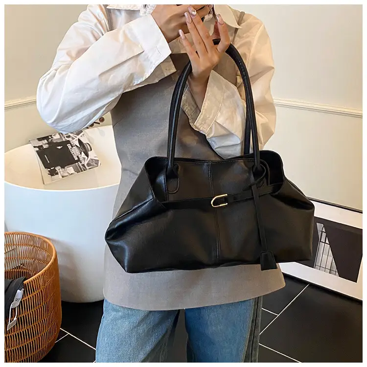 2025 New Retro Underarm Bag Female Mori Brown — feature 31
