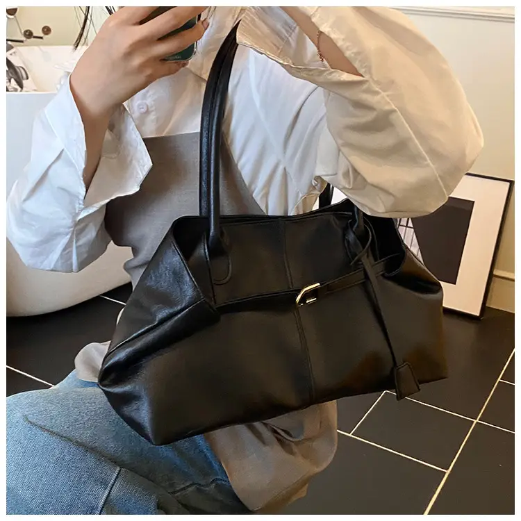 2025 New Retro Underarm Bag Female Mori Brown — feature 33