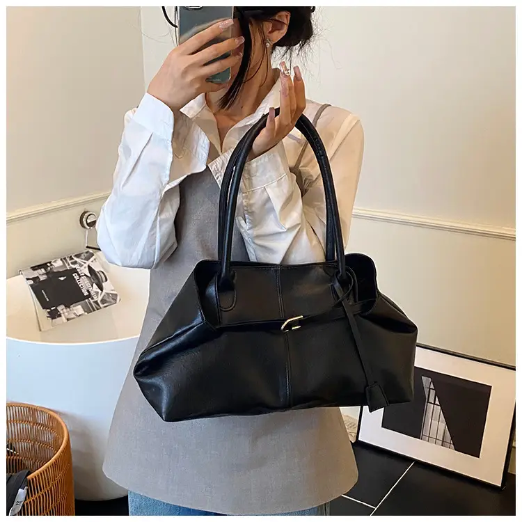 2025 New Retro Underarm Bag Female Mori Brown — feature 34