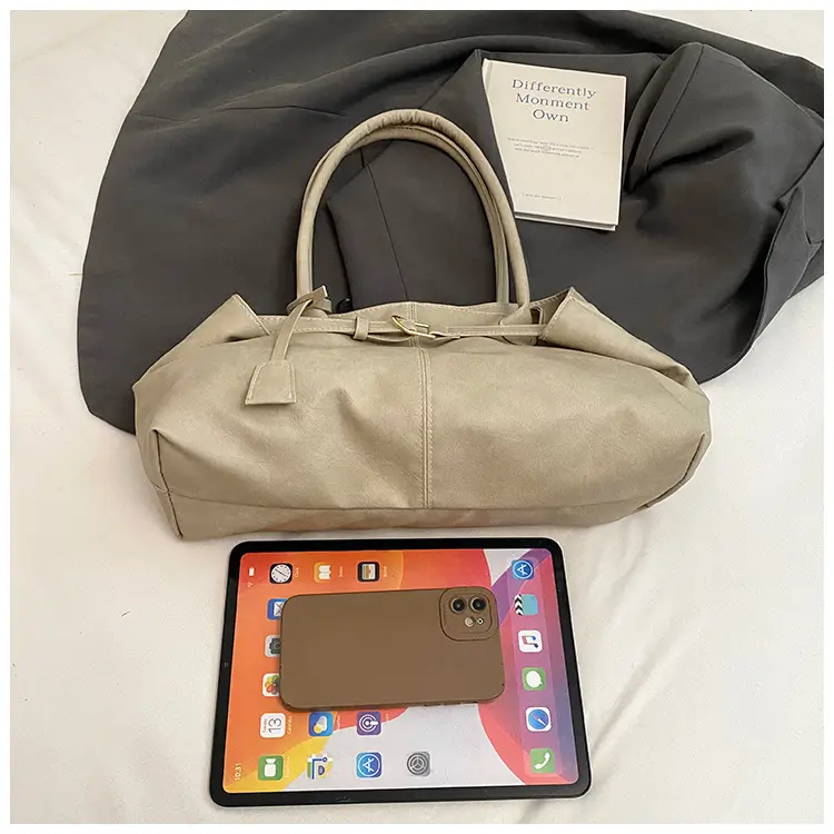2025 New Retro Underarm Bag Female Mori Brown — feature 35