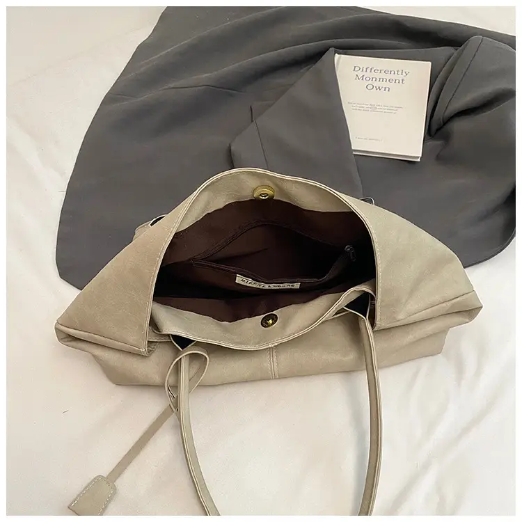 2025 New Retro Underarm Bag Female Mori Brown — feature 36