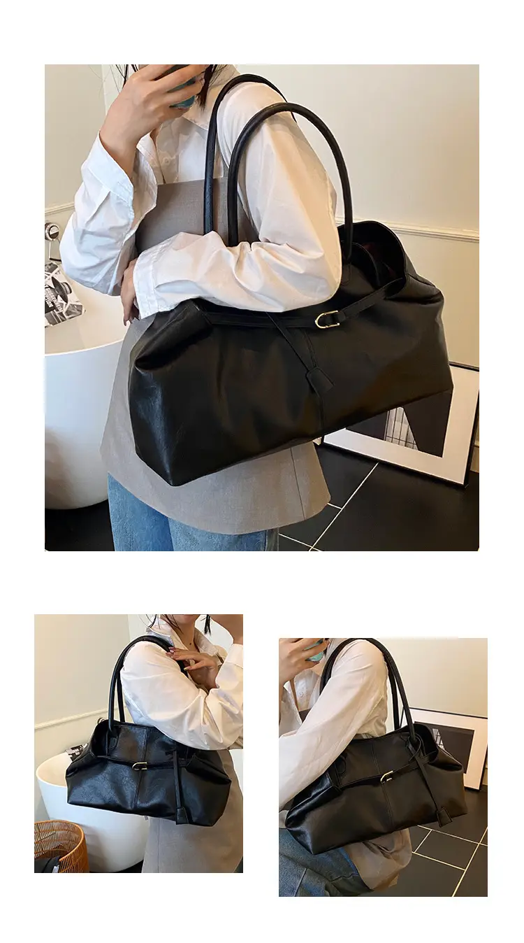 2025 New Retro Underarm Bag Female Mori Brown — feature 5