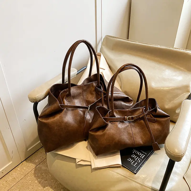 2025 New Retro Underarm Bag Female Mori Brown - Image 2