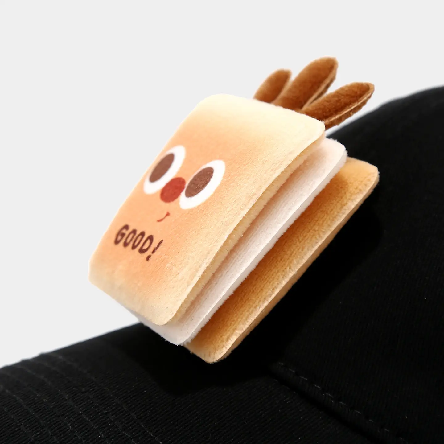 Cute Cartoon Burger Cap for Boys Girls Black Baseball — feature 12