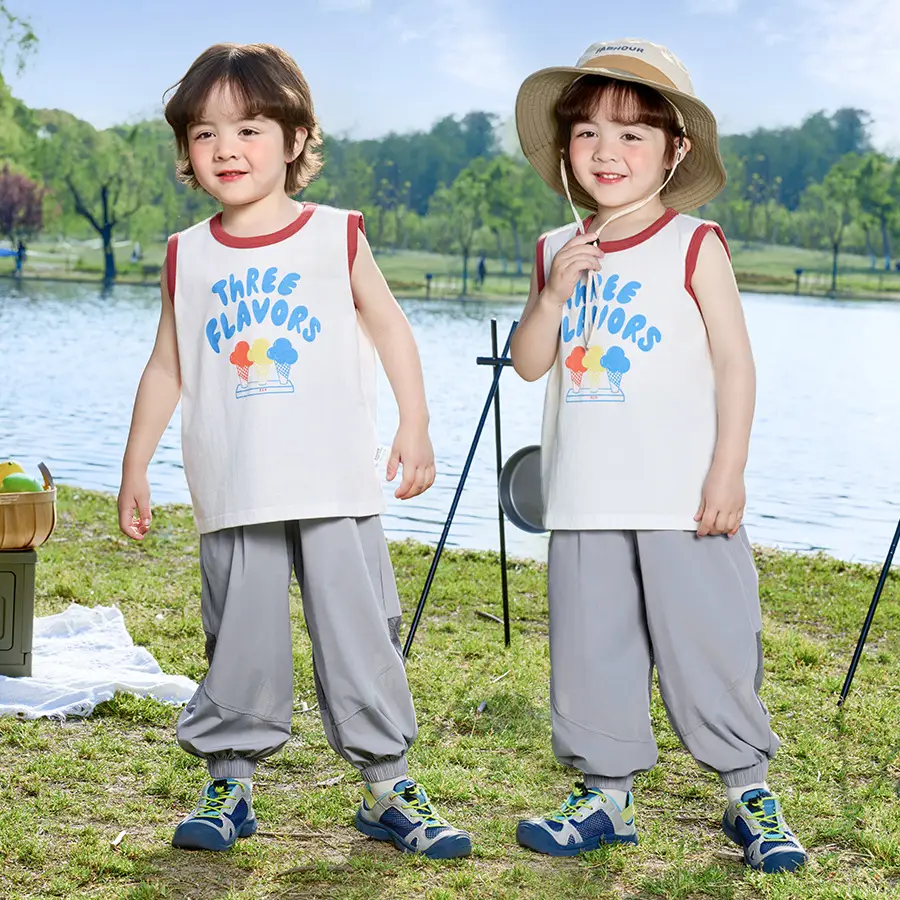 Boys Sleeveless Vest Anti-Mosquito Kids Summer Clothing - Image 6