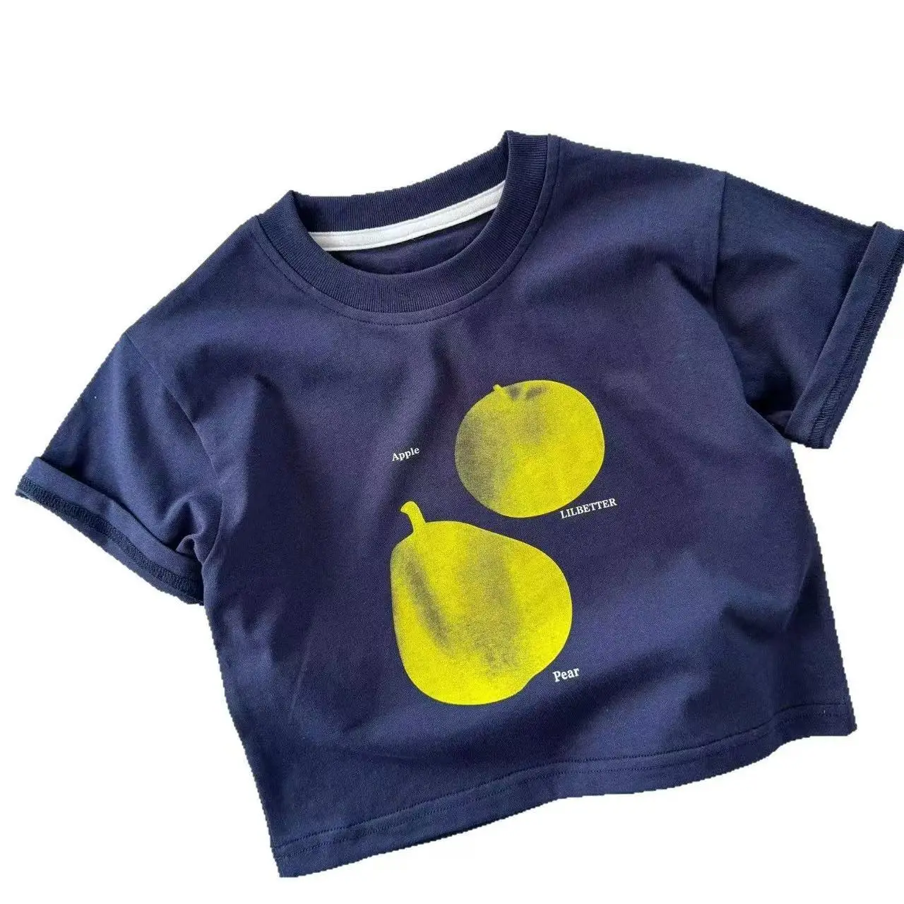 Blue Round Neck T-Shirt for Boys Small Medium Summer Wear - Image 3